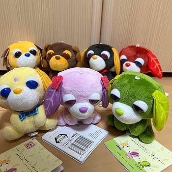 Amazon.co.jp: お茶犬ぬいぐるみ7点コンプリートセット : おもちゃ